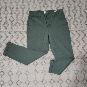 GAP Green Cropped Ankle Jeans